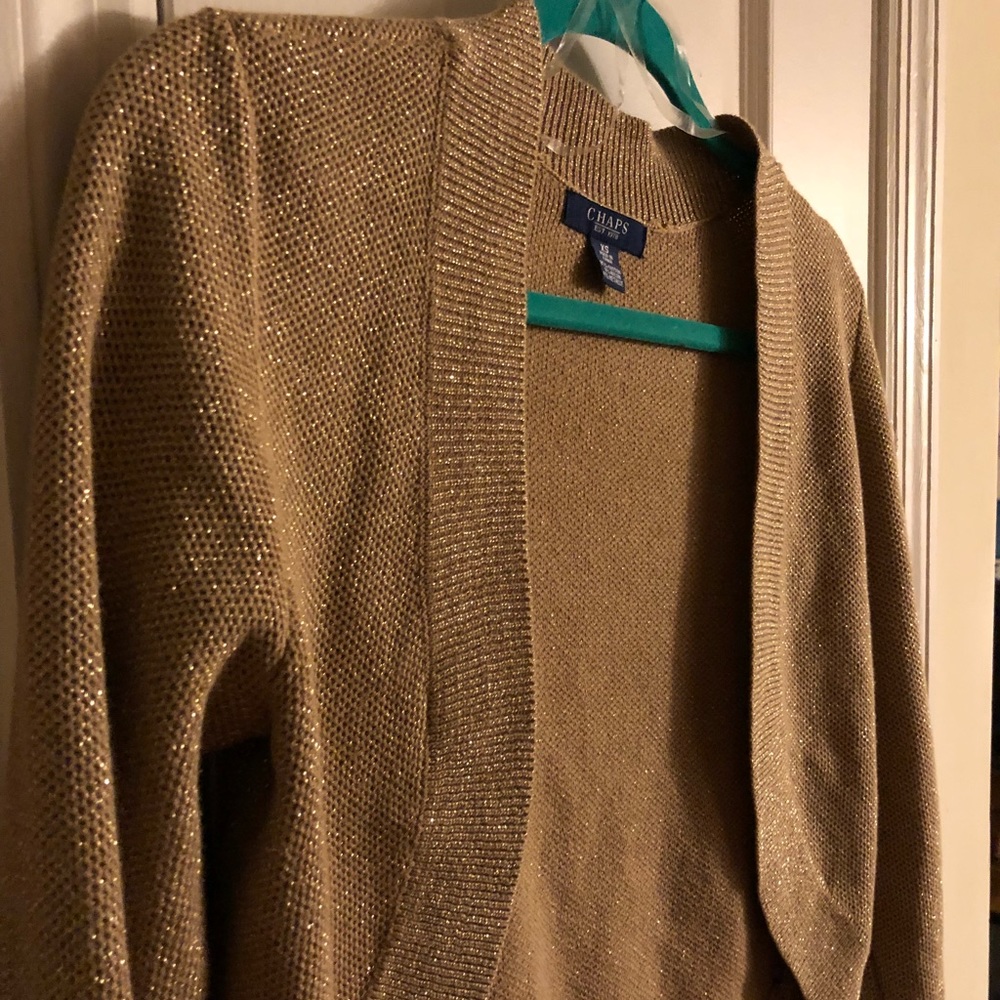 Gold glittery cardigan